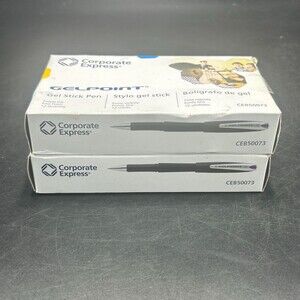 Gelpoint Gel Stick Pen Corporate Express CEB50073 Purple Ink Fine Point 12ct